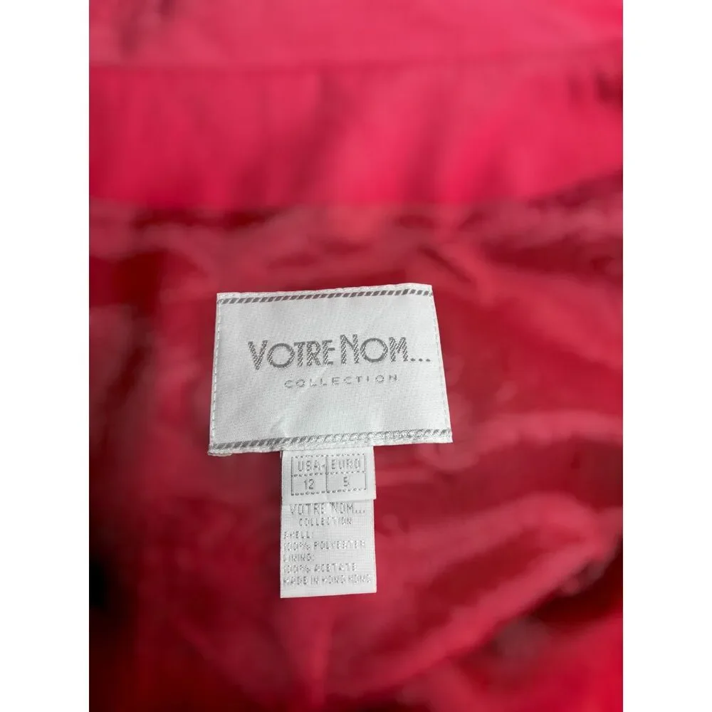 Votre Nom Salmon Pink Women's Coat Jacket - Size 12
